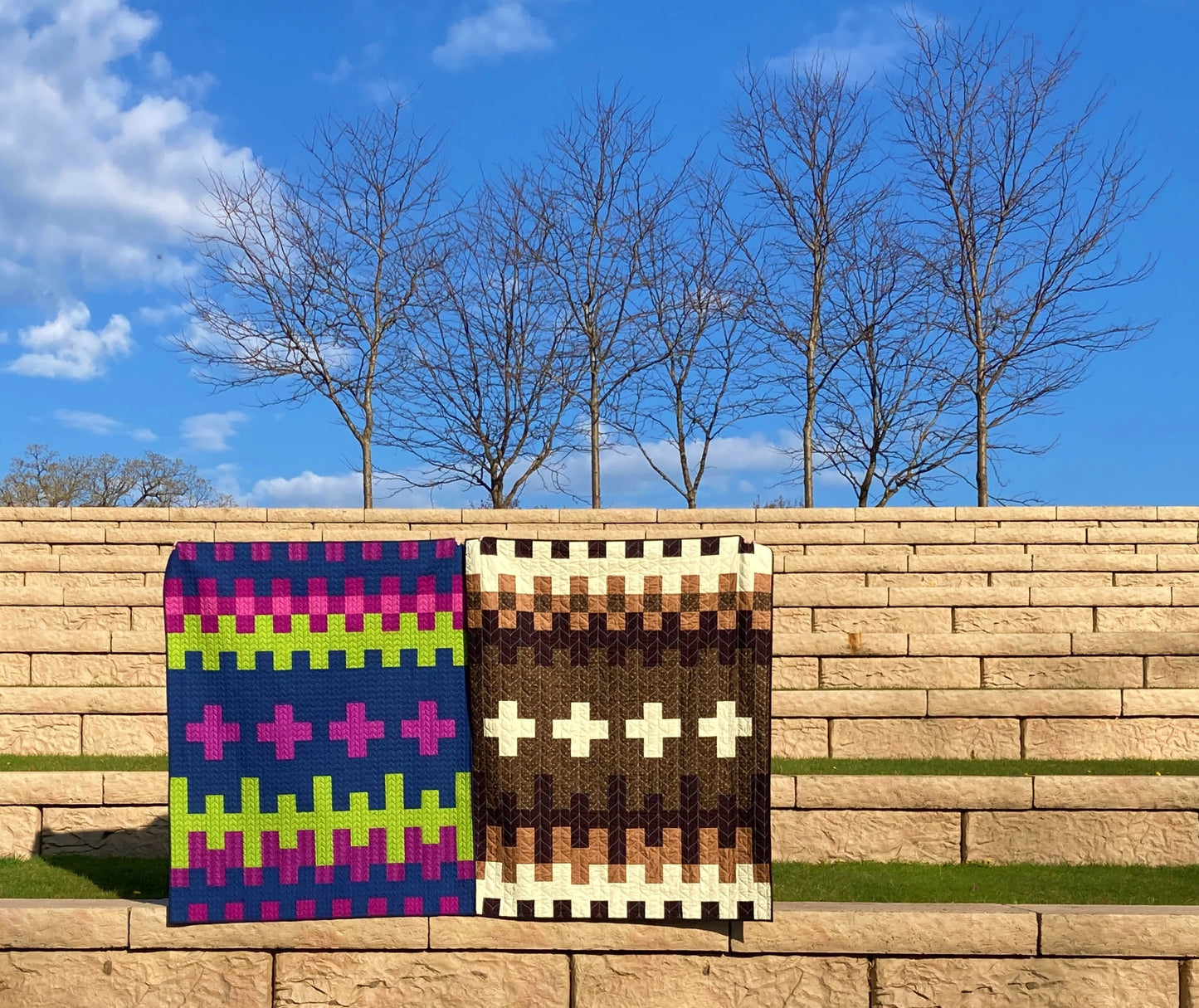 Bernie's Mittens Modern Quilt Pattern - Beginner Friendly (PDF)