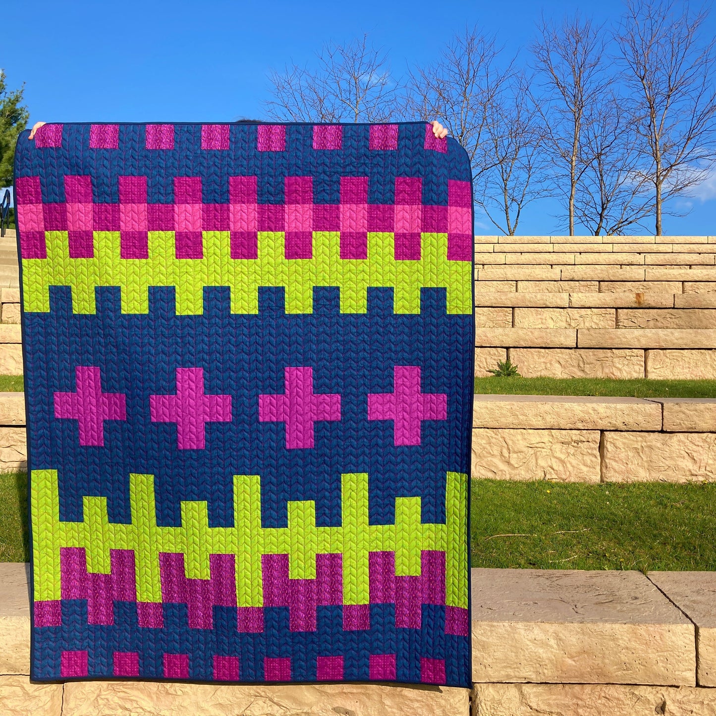 Bernie's Mittens Modern Quilt Pattern - Beginner Friendly (PDF)