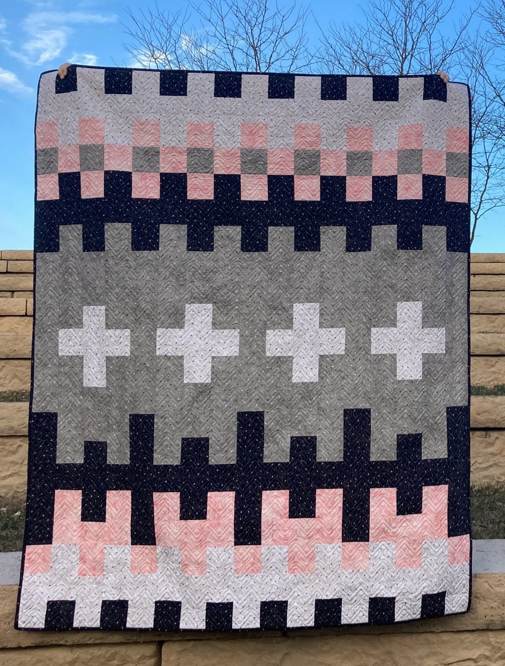 Bernie's Mittens Modern Quilt Pattern - Beginner Friendly (PDF)