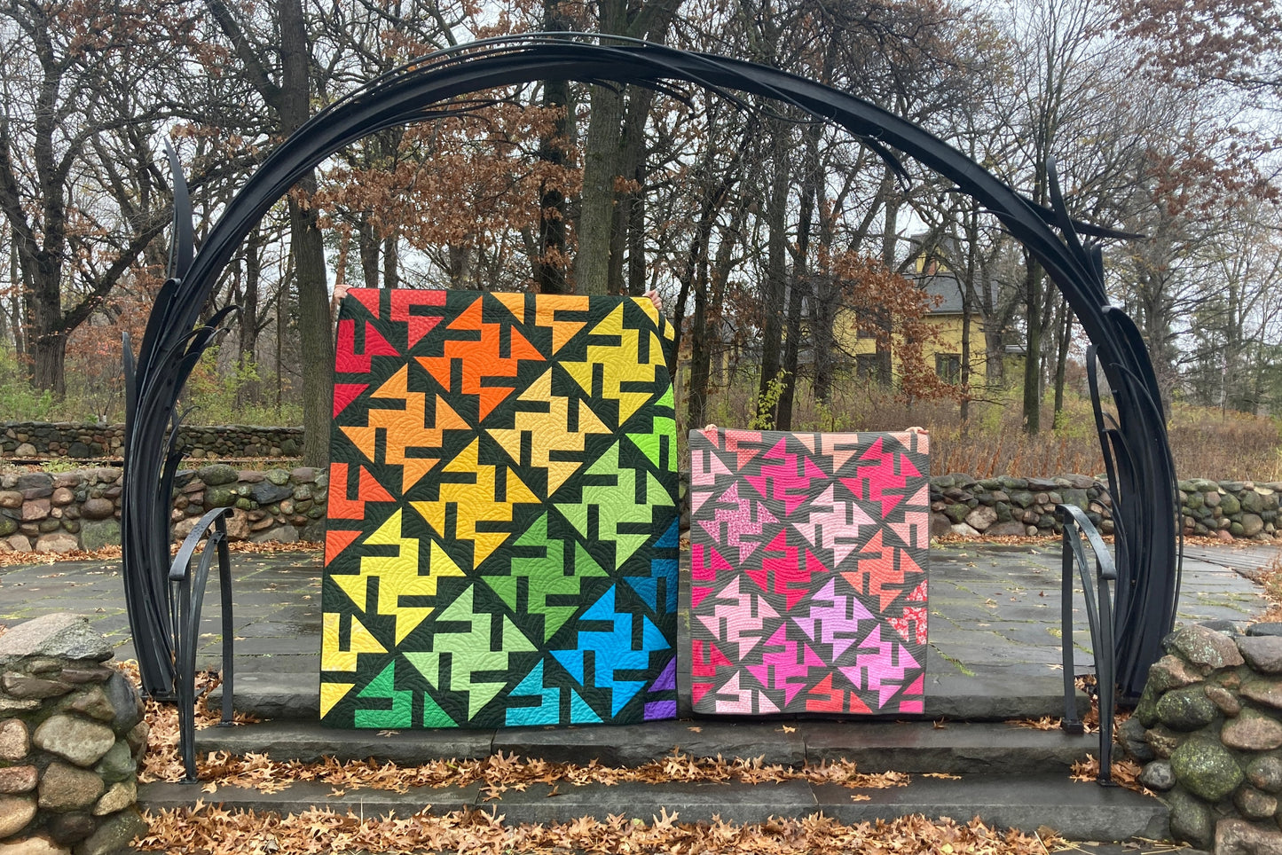 Zephyr - A Beginner-Friendly Modern Scrap Quilt Pattern in Five Sizes (PDF pattern)