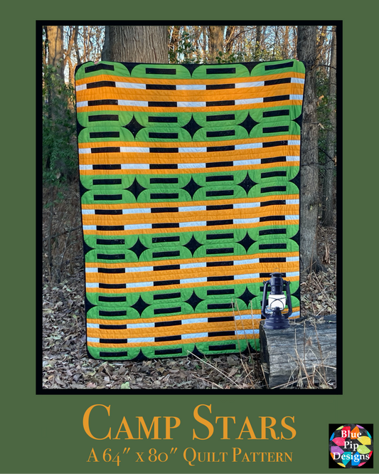 Camp Stars PDF Quilt Pattern - Automatic Download