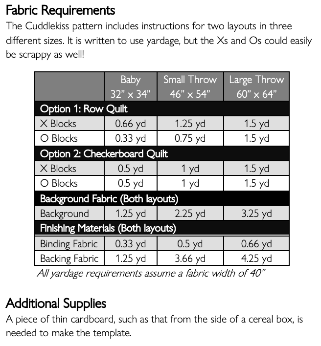 Cuddlekiss PDF Quilt Pattern - Automatic Download