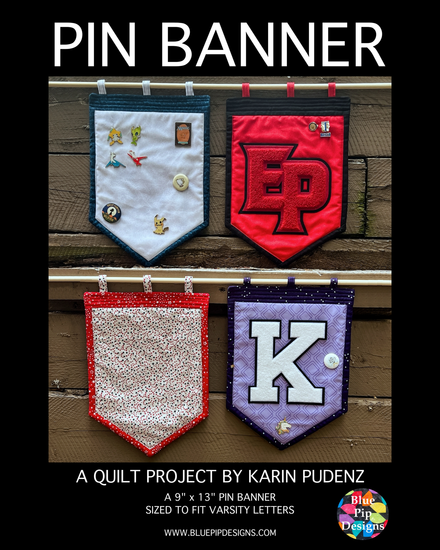 Pin Banner PDF Pattern - Automatic Download